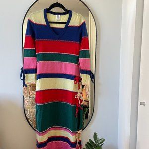 Rosie Assoulin striped cashmere sweater dress. Size small!